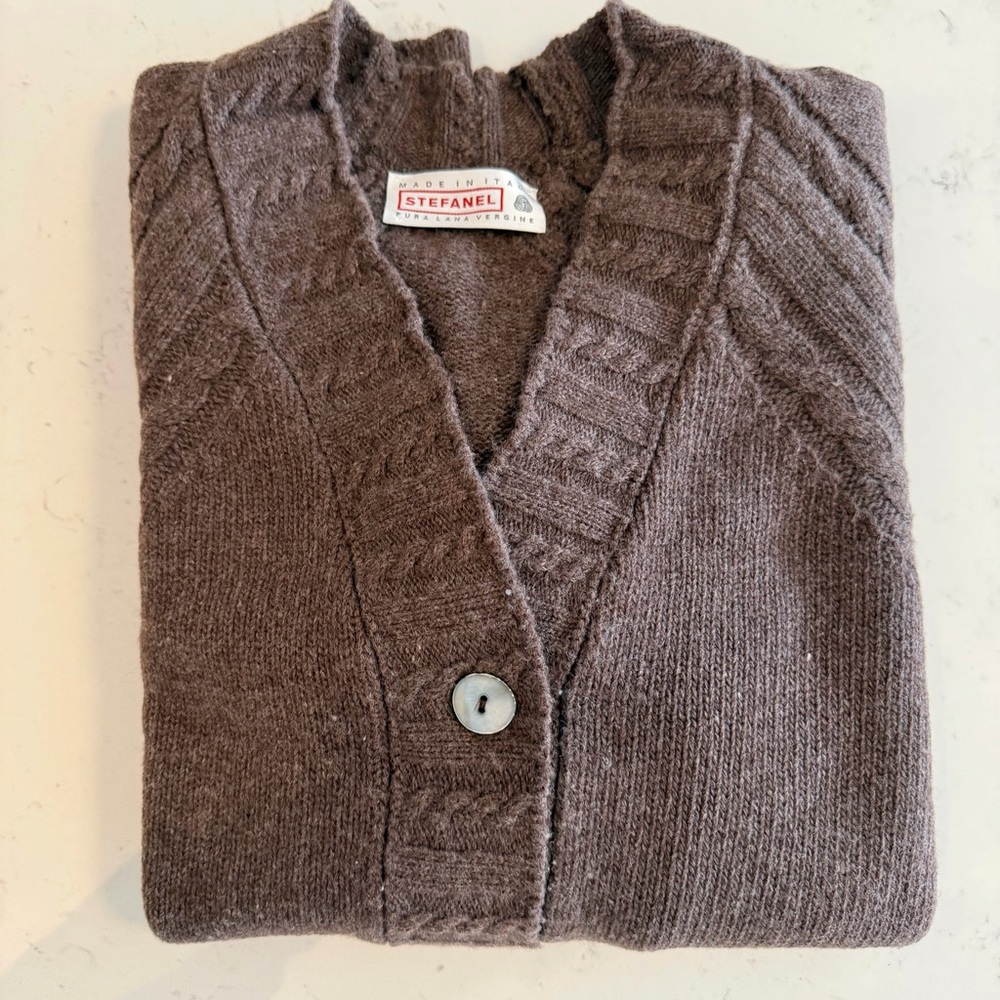 Stefanel Chocolate Brown Women's Cardigan